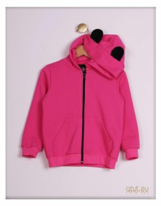 0663 Bluza 116 ciemny róż
