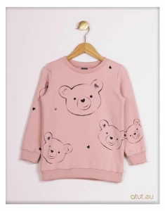 1021 Bluza 110 jasny brudny róż