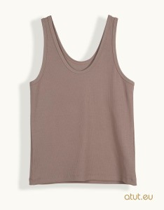 00137 Top S ciemny beż