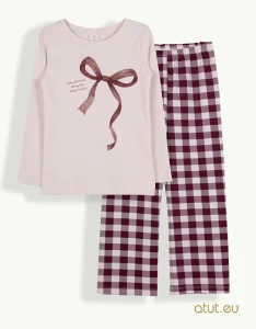 1623 Piżama 122 ciemne bordo