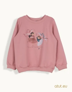 1452 Bluza 116 brudny róż