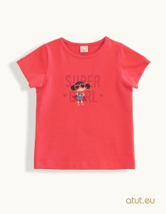 1444 T-shirt 98 jasny czerwony