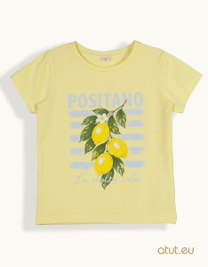 00140 T-shirt 134 jasny żółty