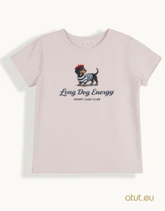 00165 T-shirt 128 jasny beż