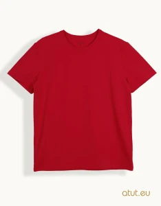 1026 T-shirt męski L czerwony