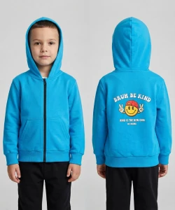 110-116 Hooded sweatshirt with zipper