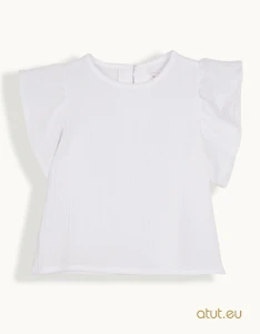 00190 T-shirt Mouslin 128 biały