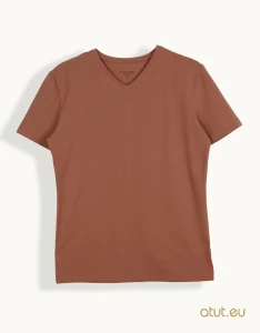 445 T-shirt M jasne bordo