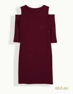 1671 Sukienka 158 ciemne bordo