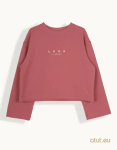 00334 Bluza 158 ciemny brudny róż