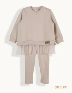 1612 Komplet bluza + legginsy 86 jasny beż