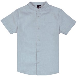 128-146 Shirt short sleeve (Linen + Cotton)