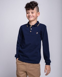 92-122 Blouse long sleeve (Polo)