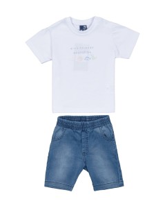 74-86 Set short sleeve (t-shirt + jeans shorts)