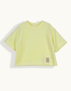 00041 T-shirt 146 jasny żółty