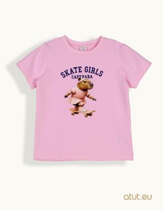 00052 T-shirt 128 jasny róż