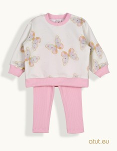 00062 Komplet bluza + tunika 92 jasny róż