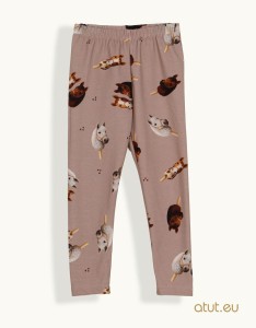 0637 Legginsy 116 ciemny beż