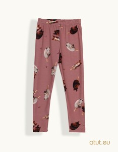 0637 Legginsy 104 ciemny brudny róż