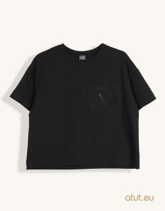 1347 T-shirt 146 czarny