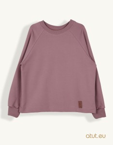 1471 Bluza 158 ciemny brudny róż