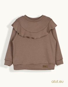 1698 Bluza 128 ciemny beż