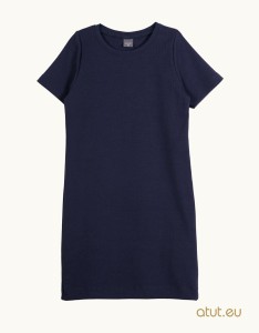 1370 Sukienka 146 ciemny granat