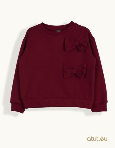 1651 Bluza 128 bordo