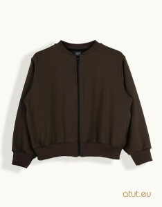 1435 Bluza 128 ciemny brąz