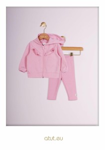 0675 Komplet bluza + legginsy 80 jasny róż