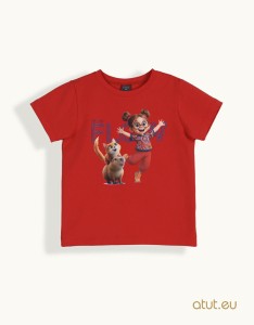 00020 T-shirt 128 czerwony